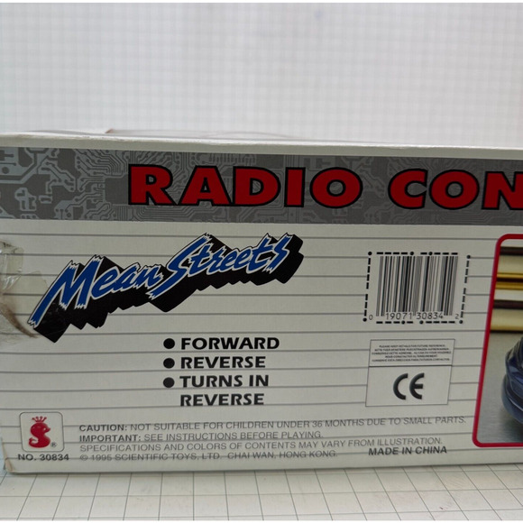 1995 Mean Streets SCIENTIFIC Toys Radio Control NIB Mustang No 30834 EUC - Picture 15 of 16